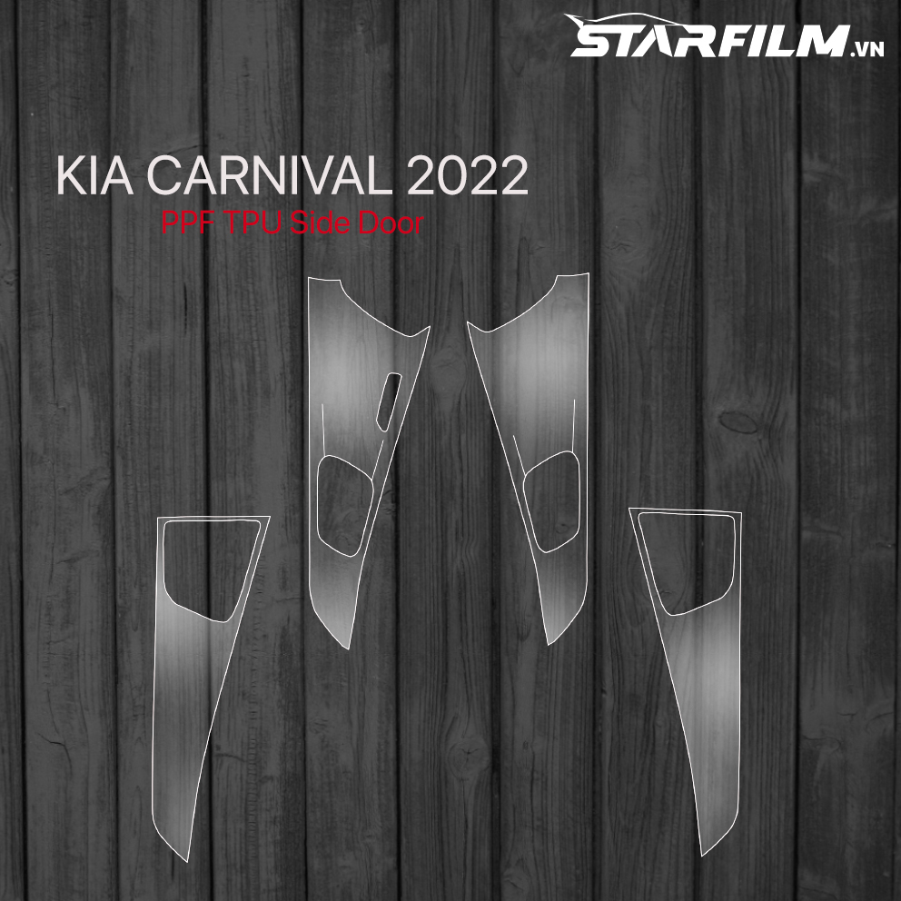 KIA Carnival 2022 PPF TPU bộ bảo vệ cạnh cửa STARFILM